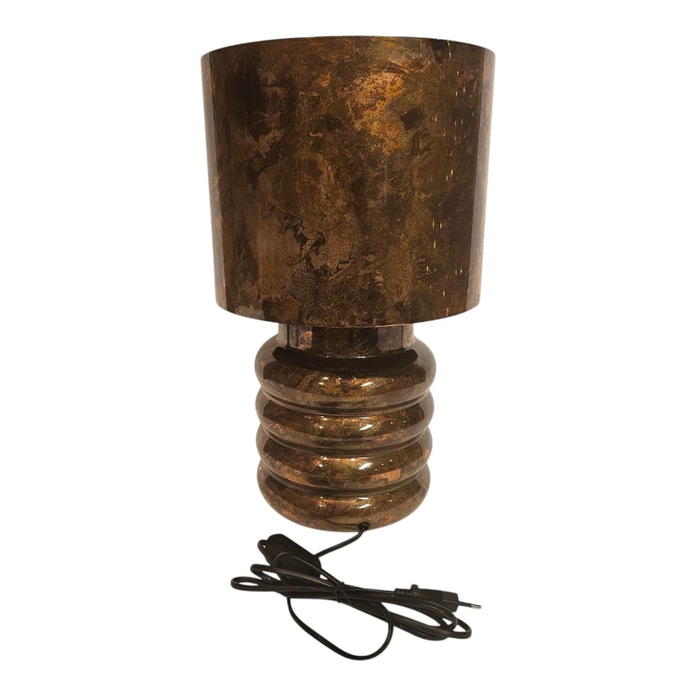 Tafellamp Evi koper 25,5x25,5x43cm